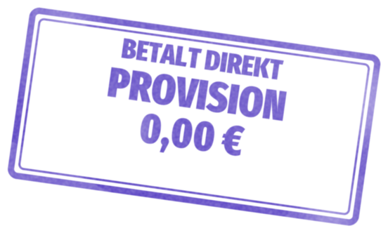 Betalt direkt: provision 0,00 €